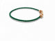 Bracelet bracelet FRED force 10 mm en or rose 18k + cable acier vert 16.5cm 58 Facettes 271014