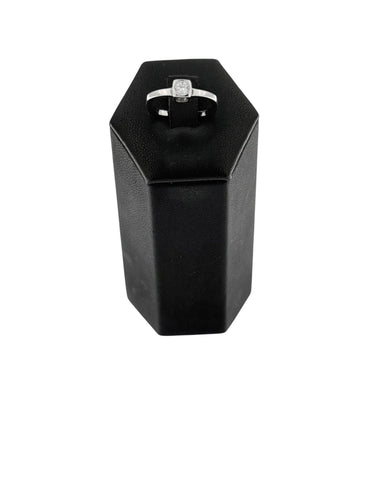 Dinh Van - Bague cube or blanc, diamant naturel