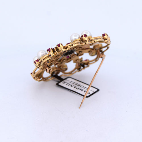 Broche Jeu vintage des années 60 58 Facettes SP15