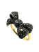 Bague 53 POMELLATO. Collection  "Forever", bague 2 ors 18K et diamants noirs 58 Facettes