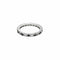 Bague 53 Alliance américaine or gris, diamants et saphirs 58 Facettes NAR0073