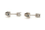 Boucles d'oreilles - Contemporaines serties de diamants en or blanc 18 carats