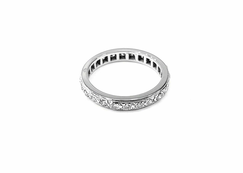 Bague 52.5 Alliance diamants or blanc 58 Facettes ALL.PNEU-1222