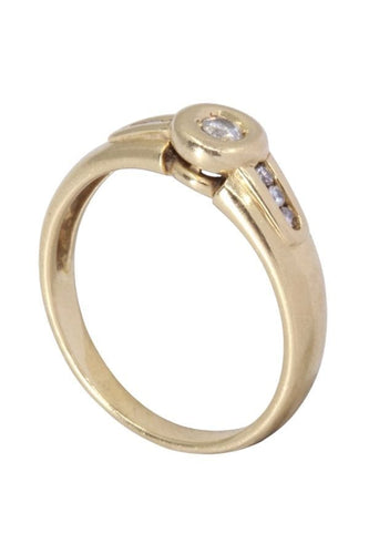 Bague 53 Bague style solitaire diamant 58 Facettes 093901