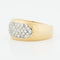 Bague 49 BAGUE EN OR JAUNE ET BLANC 18 CARATS 58 Facettes REF 10102