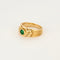 Bague 52 Bague Van Cleef & Arpels vintage en or jaune et émeraude 58 Facettes