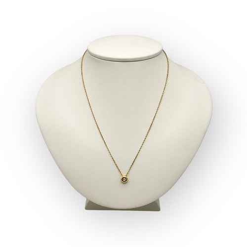 Collier Collier or jaune solitaire diamant 58 Facettes 149063075