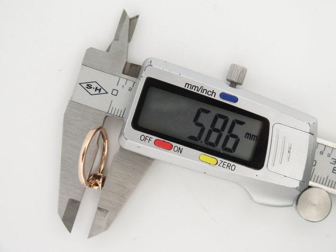 Bague 55 bague juliette juju j0303p 6mm en or rose 18k & diamants 0.45ct 58 Facettes 267117