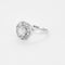 Bague 51.5 Bague ronde or blanc et diamants 58 Facettes 240784