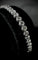 Bracelet Bracelet rivière or blanc serti de 54 brillants de 0,10 carat chacun 58 Facettes