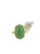 Bague Bague en or jaune certifiée, jadéite naturelle 58 Facettes