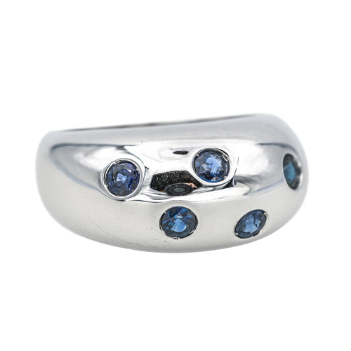 Bague 55 Bague  Jonc  Or blanc Saphir 58 Facettes 4377132RV