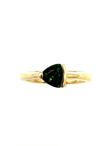 Bague 54 Bague or rose grenat tsavorite 58 Facettes