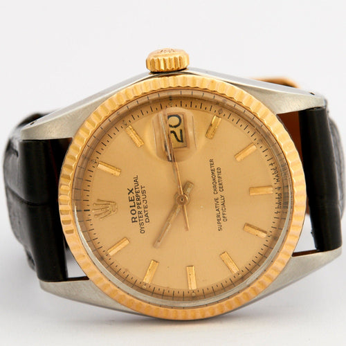 Montre ROLEX - Montre Datejust or et acier 58 Facettes