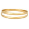 Bracelet Deux bracelets jonc en or jaune 58 Facettes CHOL0854