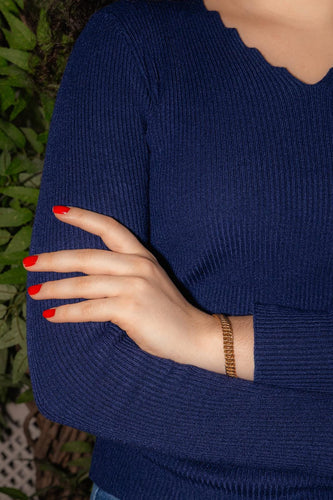 Bracelet Maille américaine Or rose