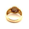 Bague boule vintage en or jaune 18 carats et diamants