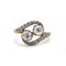 Bague 54 Bague Toi & Moi - Or jaune, Platine & Diamants 58 Facettes 260007R