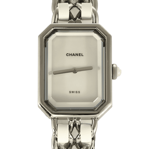 Montre CHANEL - Montre Première en acier et cuir XXL 58 Facettes