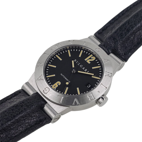 Montre BVLGARI Diagono LC35S Acier inoxydable Pièce de monnaie romaine antique Monete Bulgari 58 Facettes