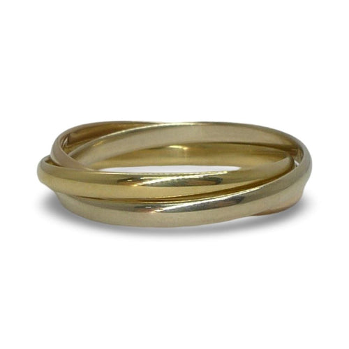 Bague 54 Alliance 3 ors 18K 58 Facettes 00053901