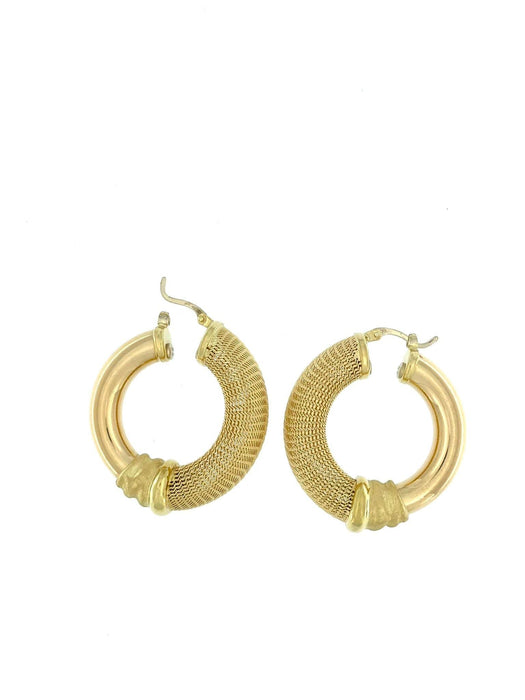 Boucles d'oreilles Boucles d'oreilles italiennes modernes en or jaune 58 Facettes