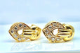 Boucles d'oreilles Boucles d’oreilles or jaune diamants 58 Facettes AB458