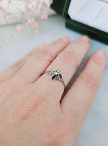 Bague 57 Bague Solitaire Diamant 0.15ct 58 Facettes 320