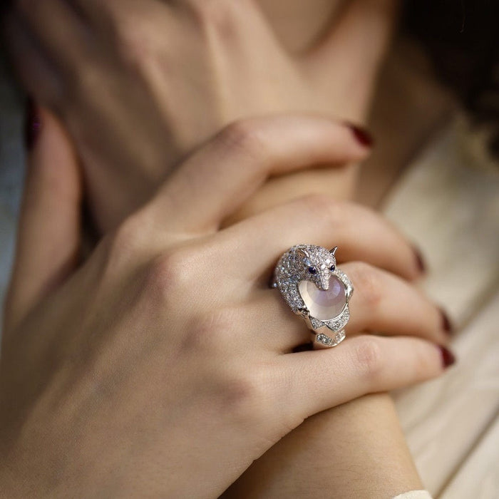 Bague 52 Boucheron - Bague "Collection animaux Ours Nanook" Or Gris Diamants 58 Facettes