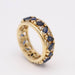 Bague 57 Gold Ring with sapphires and diamonds 58 Facettes N102945JC