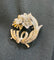 Broche Broche à fleurs en or et diamants magnifiques 58 Facettes
