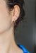 Boucles d'oreilles Boucles d'oreilles Dormeuses Or jaune, Platine Grenat, Diamant 58 Facettes 3806941CN