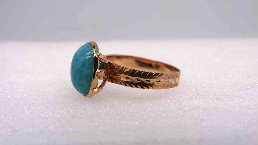 Bague 55 Bague or et pierre 58 Facettes 9835