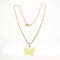 Collier Collier papillon or jaune 58 Facettes