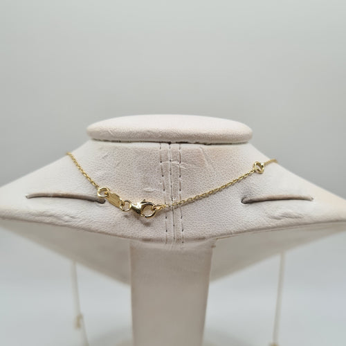 Collier Collier or jaune serti de saphirs multicolores et diamant 58 Facettes