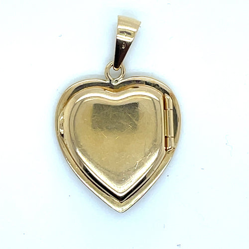 Pendentif Pendentif Porte-Photo Coeur or jaune 58 Facettes