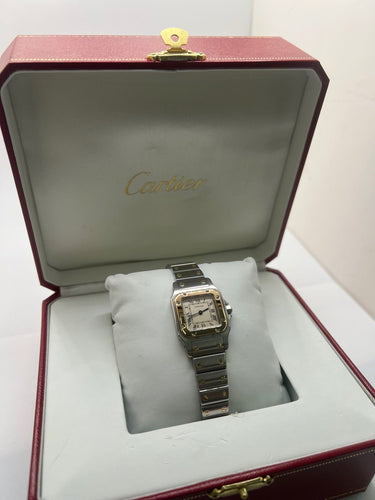 Montre Cartier Santos Galbée Lady 1057930 58 Facettes