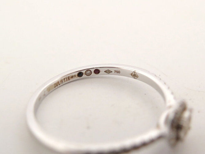 Bague 53 bague juliette juliette paris trait d'union entourage diamant or j0383w 53 58 Facettes 266196