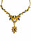 Collier or jaune saphirs et diamants 0,60 ct