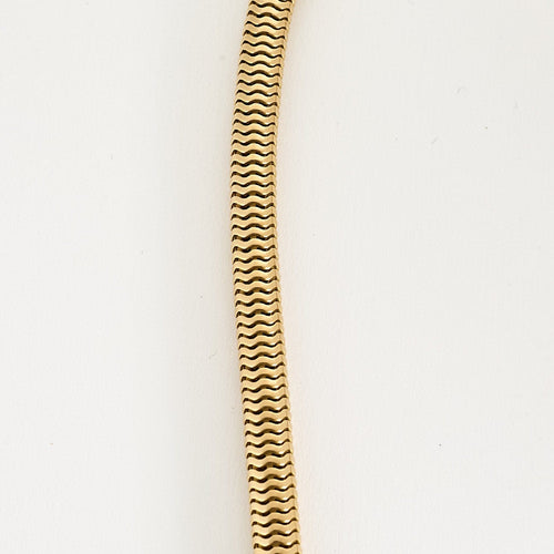 Collier Collier à maille tubogaz en or jaune et diamants 58 Facettes NAR0567