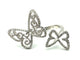 Bague 52 MESSIKA. Collection "Arabesque Butterfly", bague or blanc 18K et diamants 58 Facettes