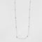 Collier Collier or blanc chaine alternée de diamants 58 Facettes 3674