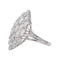 Bague 49 Bague Marquise Or blanc, Platine Diamant 58 Facettes 4712455CN
