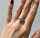 Bague or blanc diamant aigue-marine 58 Facettes