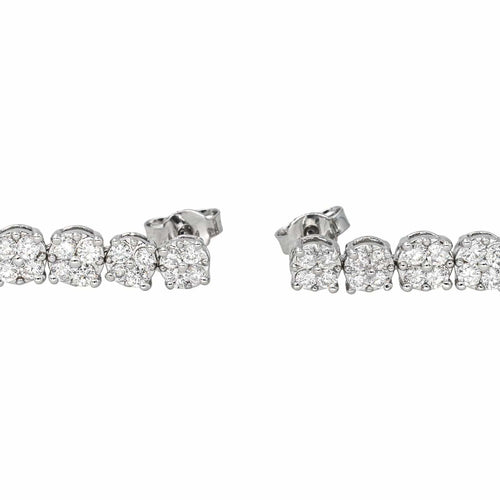 Boucles d'oreilles Boucles d'oreilles Pendantes Or blanc Diamant 58 Facettes 4437328RV