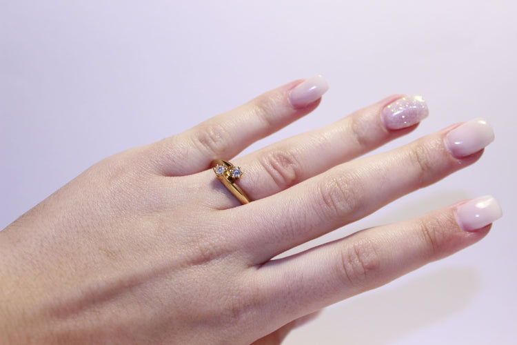 Bague 53 Bague Toi & Moi Diamants 58 Facettes