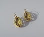 Boucles d'oreilles Boucles d’oreilles dormeuses de promesse XIXe émail or 58 Facettes