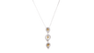 Collier Collier en or blanc, citrine et diamants 58 Facettes 32805b