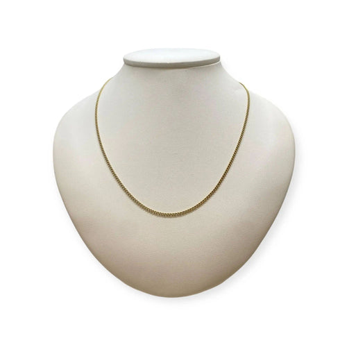 Collier Chaîne maille gourmette en or jaune 750 64cm 58 Facettes 330082285