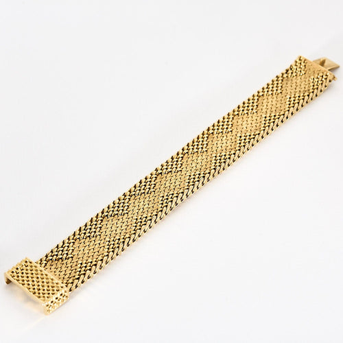 Bracelet Bracelet en or jaune à maille polonaise 58 Facettes POI0357